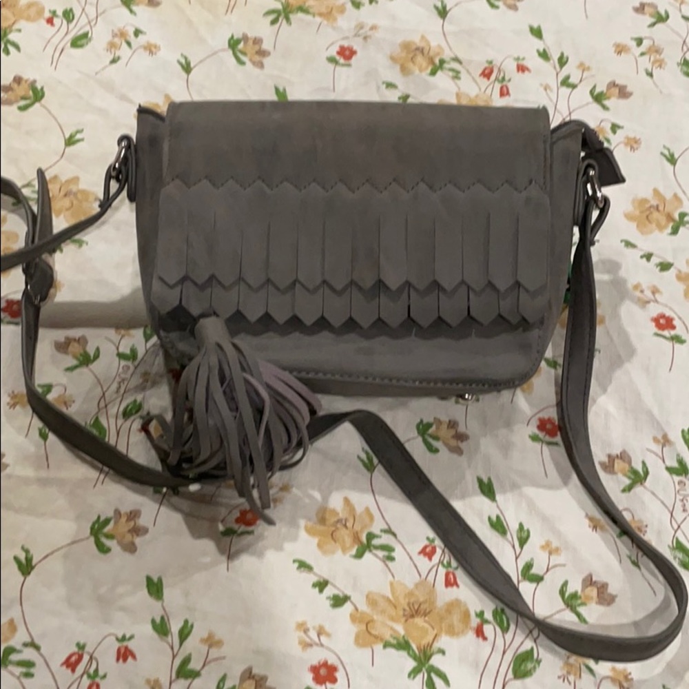 Cross body/ over the shoulder grey purse
